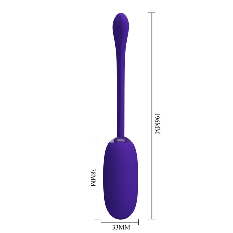 PRETTY LOVE - JULIUS WATERPROOF, RECHARGEABLE VIBRANT EGG PURPLE
