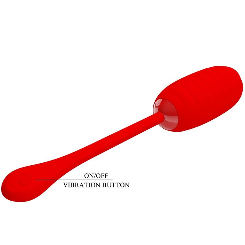 PRETTY LOVE - KIRK RECHARGEABLE VIBRATION EGG RED