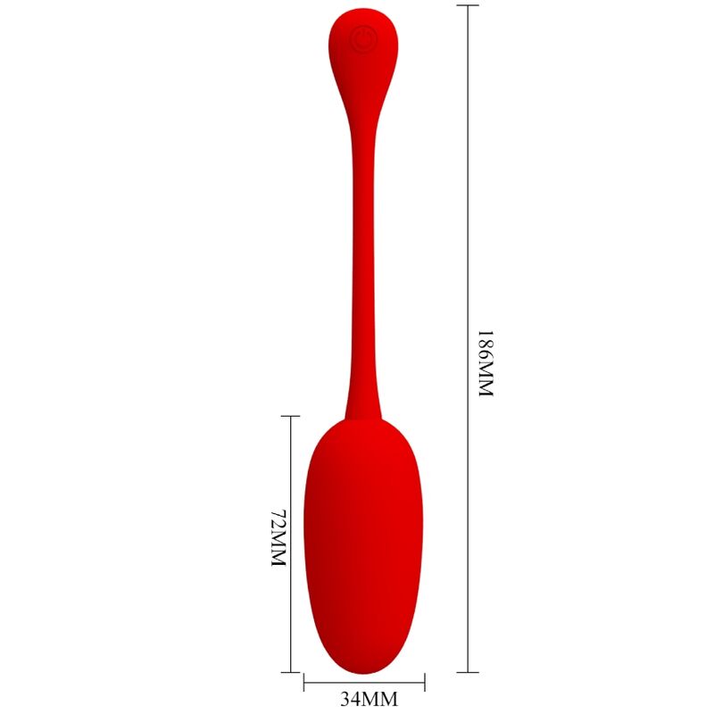 PRETTY LOVE - KNUCKER RED RECHARGEABLE VIBRATION EGG