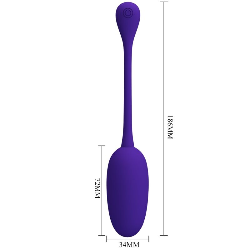 PRETTY LOVE - KNUCKER PURPLE RECHARGEABLE VIBRATION EGG