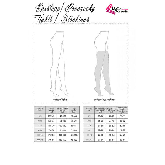 LIVCO CORSETTI FASHION - GRARDDIS LC XG042 BLACK STOCKINGS ONE SIZE