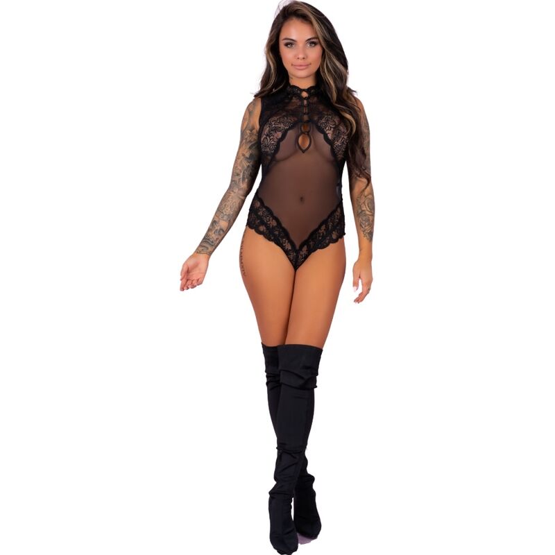LIVCO CORSETTI FASHION - SAY LC 90694 BODYSUIT BLACK L/XL