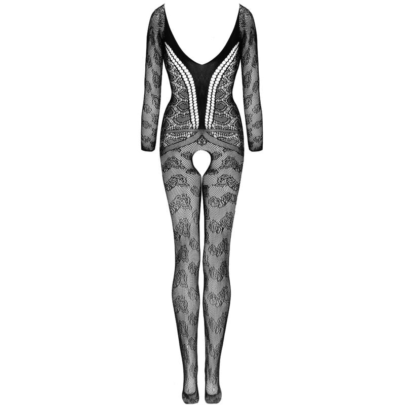LIVCO CORSETTI FASHION - CORDILL LC 17358 BODYSTOCKING CROTCHLESS SCHWARZ EINE GRÖSSE