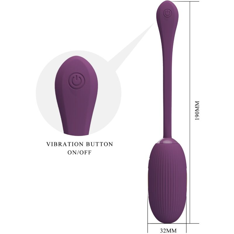 PRETTY LOVE - DOREEN PURPLE RECHARGEABLE VIBRATION EGG