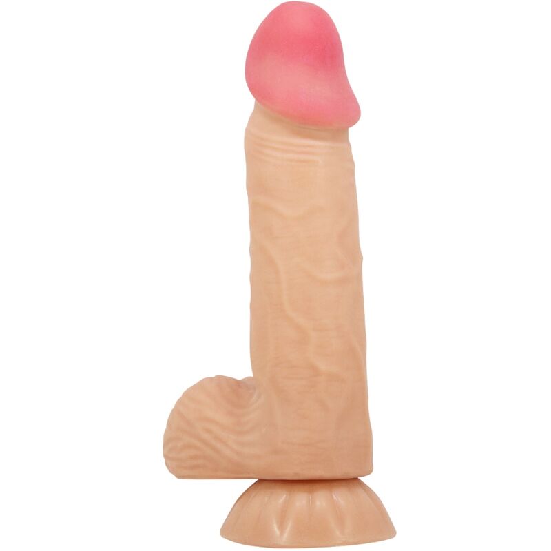 PRETTY LOVE - SLIDING SKIN SERIES REALISTIC DILDO WITH SLIDING SKIN SUCTION 20.6 CM