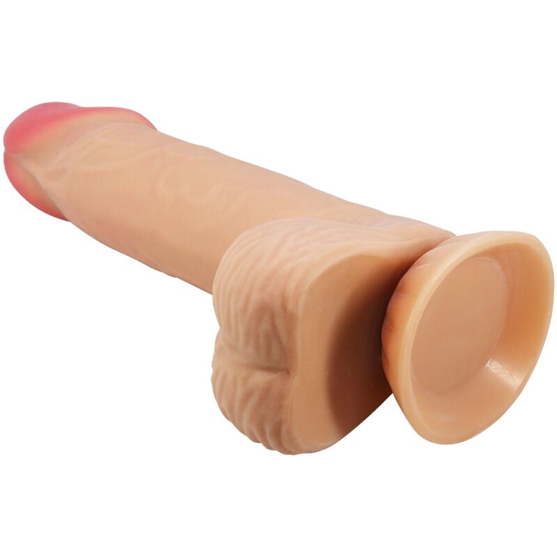 PRETTY LOVE - SLIDING SKIN SERIES REALISTIC DILDO WITH SLIDING SKIN SUCTION 20.6 CM