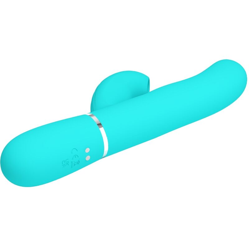 PRETTY LOVE - PERLITA MULTIFUNCTIONAL 3-IN-1 G-SPOT VIBRATOR AQUA GREEN