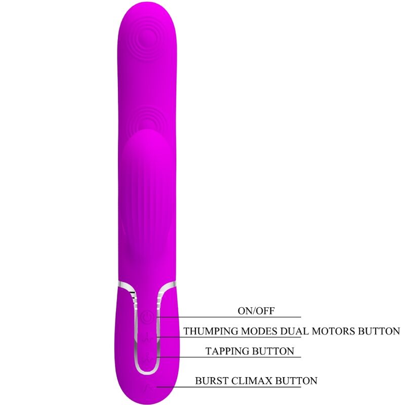 PRETTY LOVE - PERLITA MULTIFUNCTIONAL 3-IN-1 G-SPOT VIBRATOR VIOLET