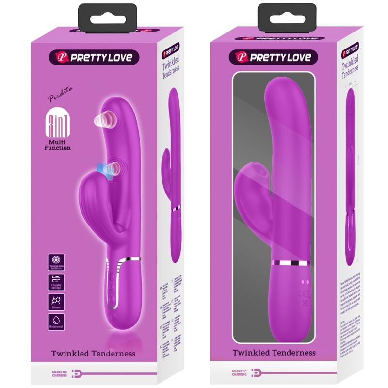 PRETTY LOVE - PERLITA MULTIFUNCTIONAL 3-IN-1 G-SPOT VIBRATOR VIOLET