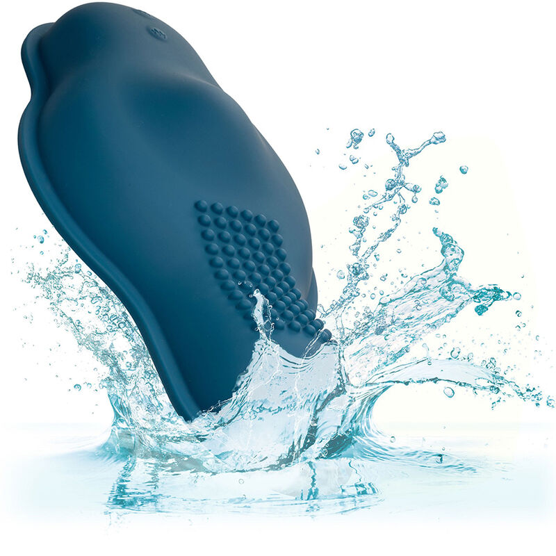 CALEXOTICS - RIDER MASSAGER DUAL MOTOR REMOTE CONTROL BLUE