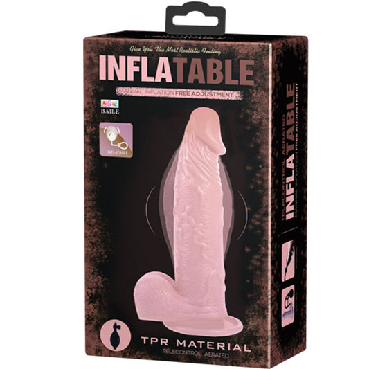 DANCE - REALISTIC INFLATABLE DILDO WITH SUCTION CUPS 15 CM