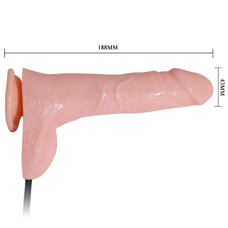 BAILE - INFLATABLE REALISTIC DILDO WITH SUCTION CUPS 15 CM