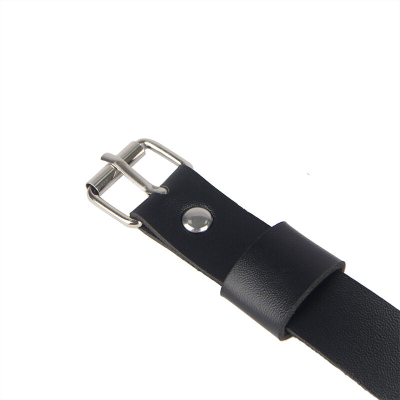 SUBBLIME - LEATHER CHAIN ​​LEG HARNESS BLACK ONE SIZE