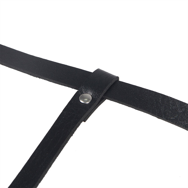 SUBBLIME - LEATHER BODY HARNESS, BLACK, ONE SIZE