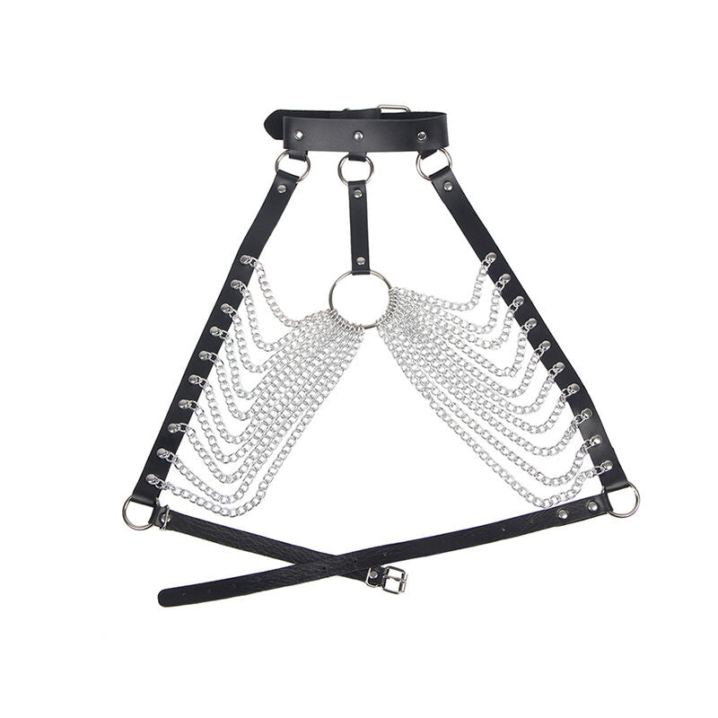 SUBBLIME - CHEST HARNESS WITH LARGE RING CHAINS ONE SIZE