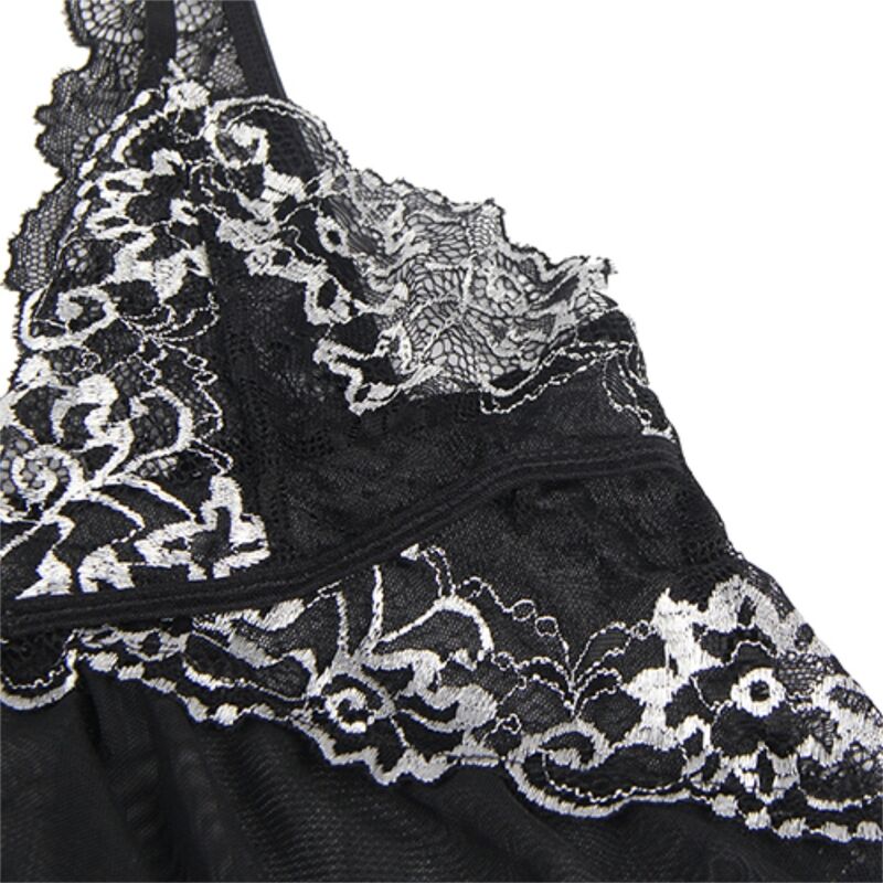 SUBBLIME - BABYDOLL FABRIC TULLE BREAST LACE L/XL