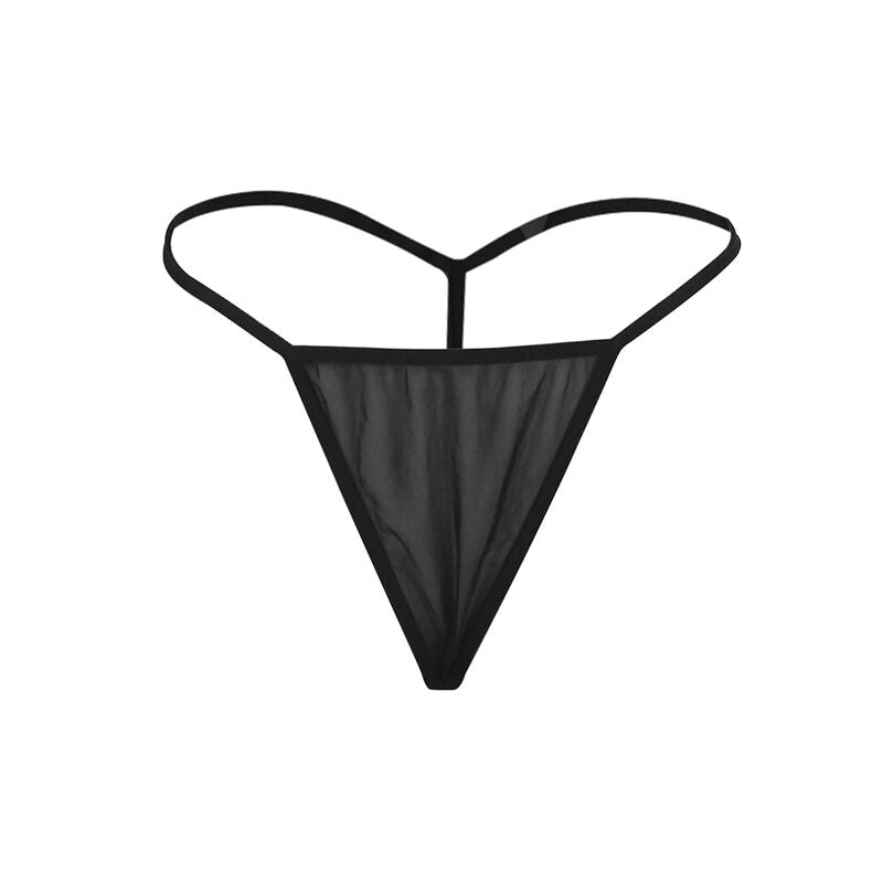 SUBBLIME - BABYDOLL TUUSAL FABRIC WITH LACE AND FLORAL DETAIL BLACK L/XL