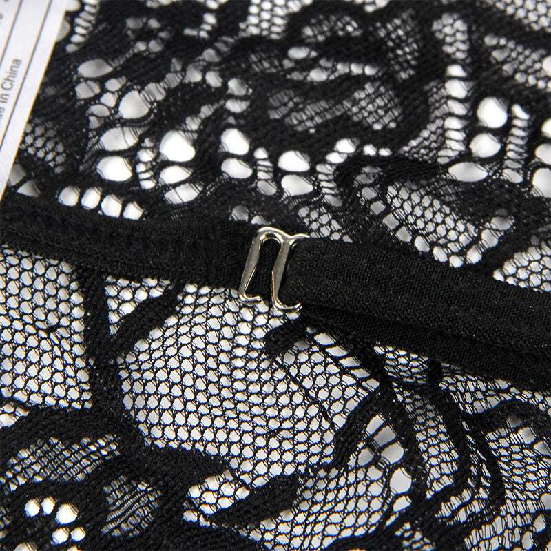 SUBBLIME - SPITZENBODY POLIZEIKOSTÜM SCHWARZ L/XL