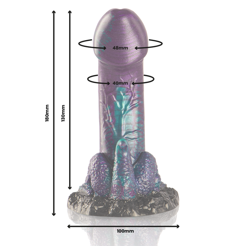 EPIC - BASILISK DILDO DOUBLE SCALMED PLEASURE, SMALL SIZE