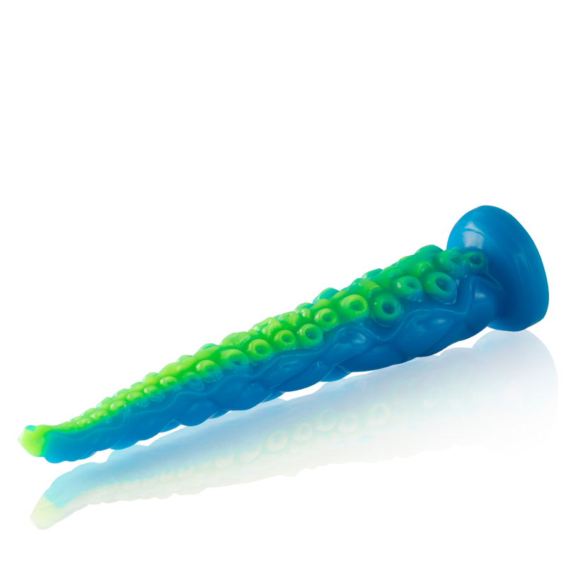 EPIC - SCYLLA FLUORESCENT THIN TENTACLE DILDO, LARGE SIZE