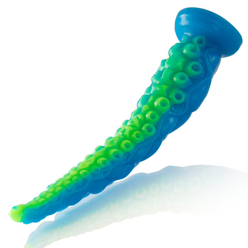 EPIC - SCYLLA FLUORESCENT THIN TENTACLE DILDO, LARGE SIZE