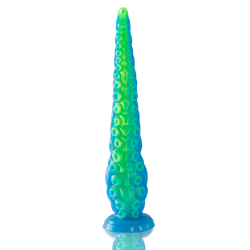 EPIC - SCYLLA FLUORESCENT THIN TENTACLE DILDO, LARGE SIZE