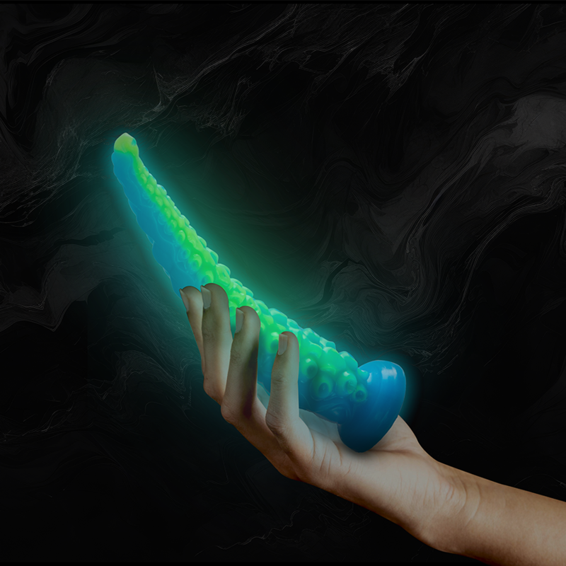 EPIC - SCYLLA FLUORESCENT THIN TENTACLE DILDO, SMALL SIZE