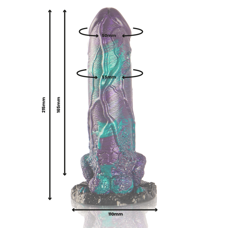 EPIC - BASILISK DILDO DOUBLE SCALMED PLEASURE, LARGE SIZE