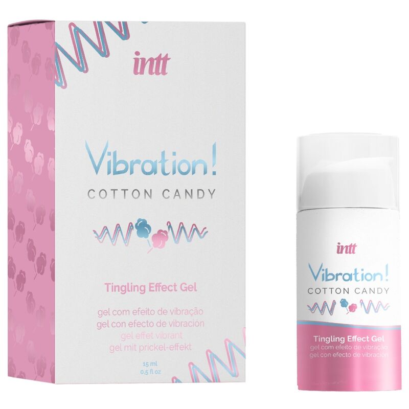 INTT - POWERFUL INTIMULATION COTTON CANDY LIQUID VIBRATOR GEL 15 ML