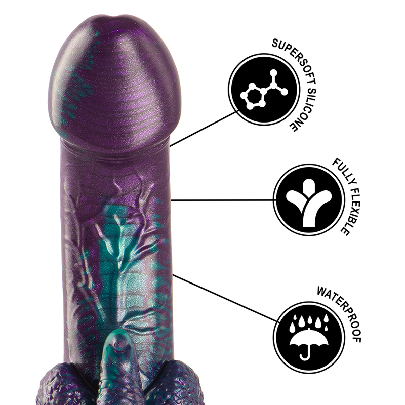 EPIC - BASILISK DILDO DOUBLE SCALMED PLEASURE, SMALL SIZE
