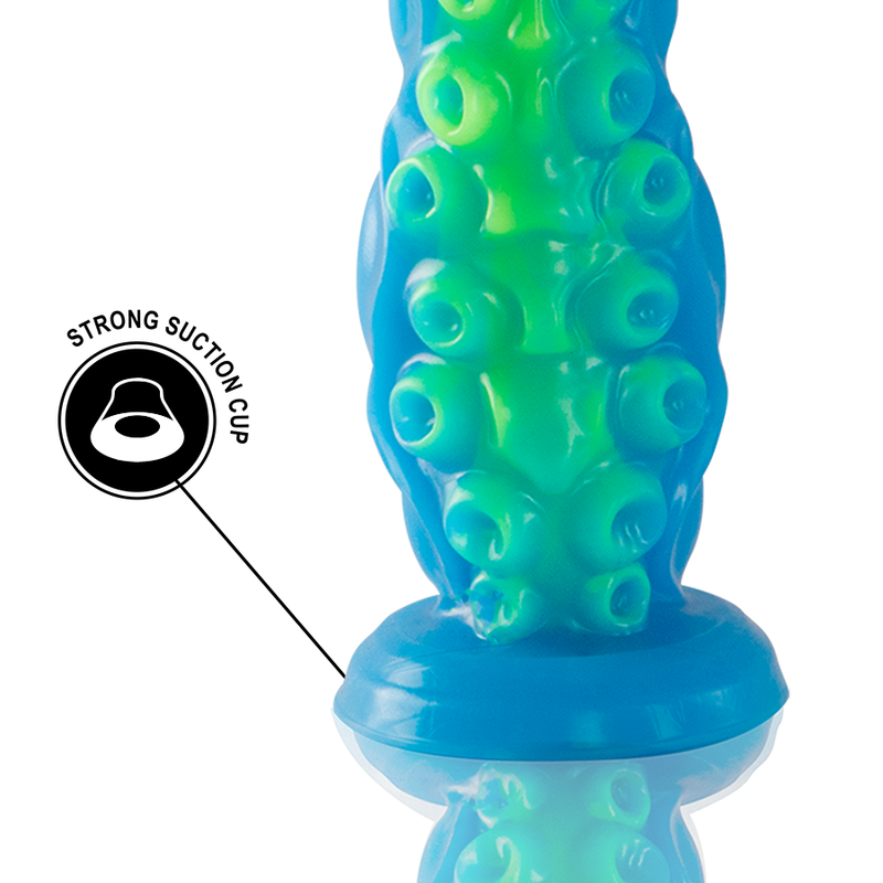 EPIC - SCYLLA FLUORESCENT THIN TENTACLE DILDO, LARGE SIZE