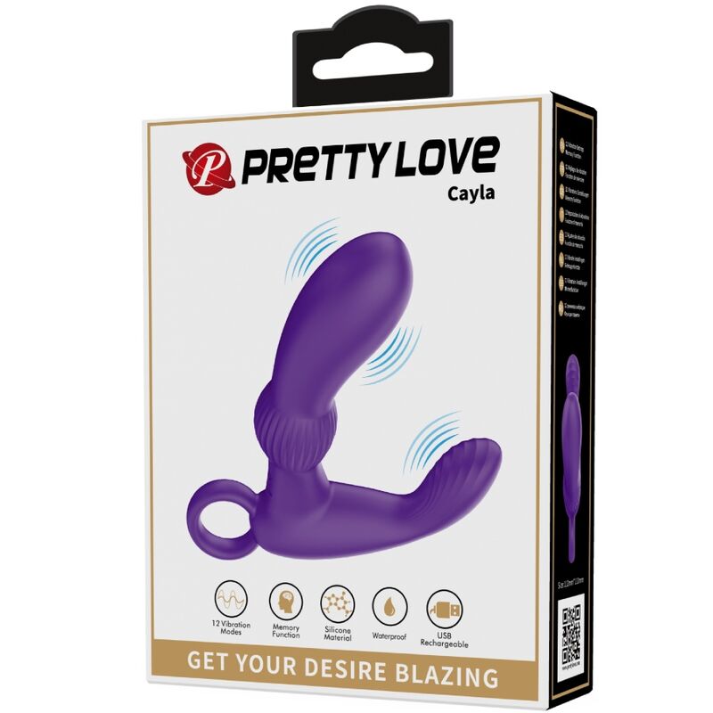 PRETTY LOVE - CAYLA ANALVIBRATOR MASSAGER PURPLE