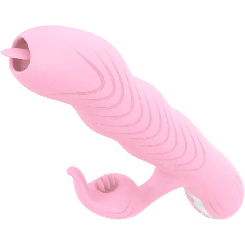 ARMONY - MARCIA VIBRATOR &amp; PUSHING DOUBLE TONGUE WARMING EFFECT PINK