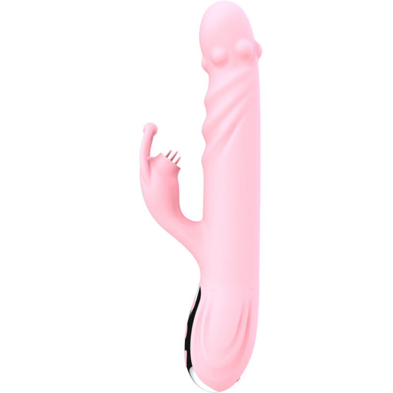 ARMONY - FULL TONGUE VIBRATOR WITH STIMULATING TONGUE PINK WARMING EFFECT