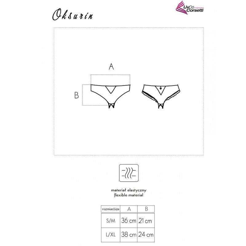 LIVCO CORSETTI FASHION - OKSURIN PANTY BLACK WITH CROSS SLEEVE