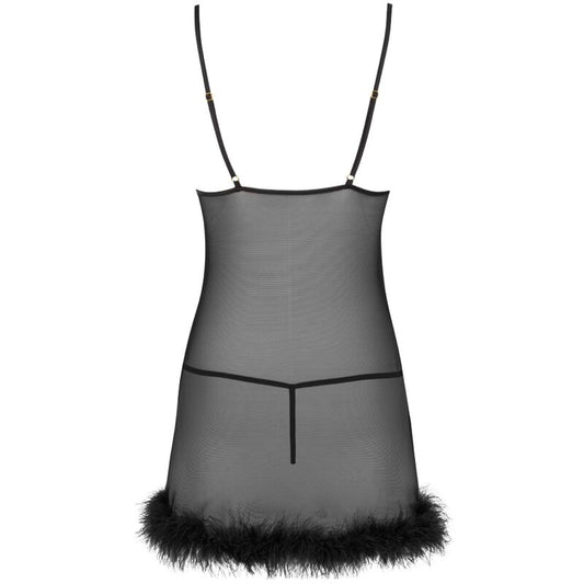 LIVCO CORSETTI FASHION - ZERUNAM SET BABYDOLL + BLACK TANGA