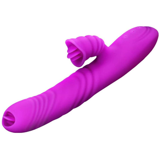 ARMONY - ANGELIA MULTIFUNCTION VIBRATOR DOUBLE TONGUE VIOLET WARM EFFECT