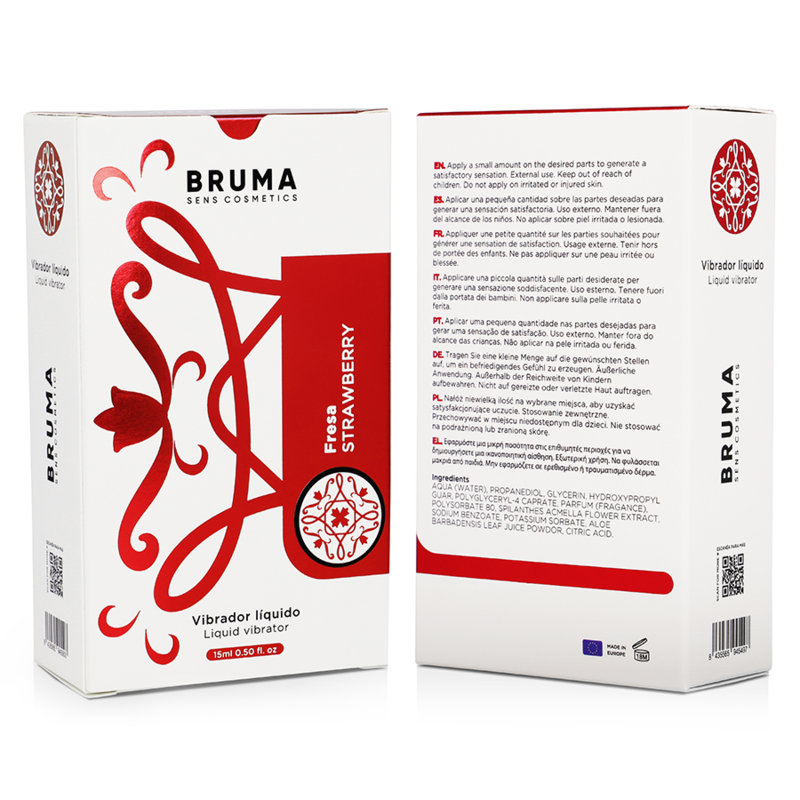 BRUMA - LIQUID VIBRATOR ULTRA SLIMMING STRAWBERRY 15 ML