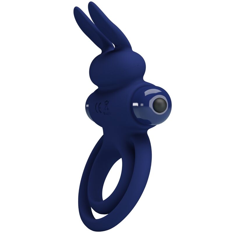 PRETTY LOVE - DAREY DOUBLE VIBRATION RING RABBIT BLUE