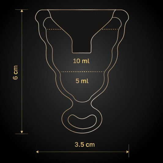 G-VIBE - GCUP BLACK MENSTRUAL CUP