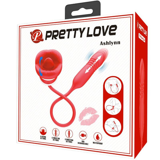 PRETTY LOVE - ASHLYNN MASTURBATOR MOUTH RED