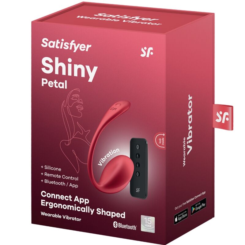 SATISFYER - SHINY PETAL G POINT FERNBEDIENUNGS STIMULATOR ROT KOSTENLOSE APP