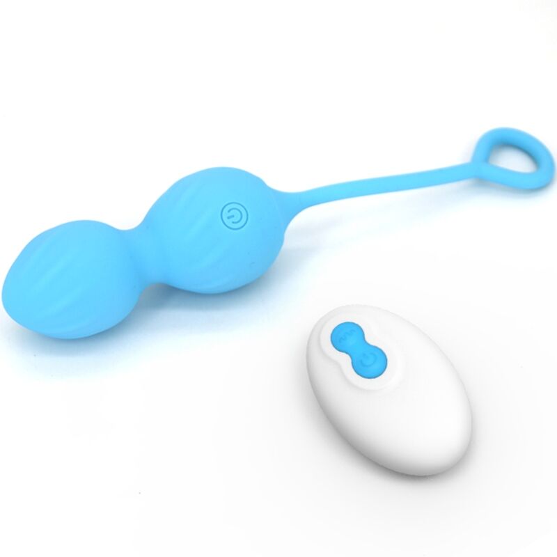 ARMONY - BLOSSOMS VAGINAL VIBRATION DUMBBELL REMOTE CONTROL 10 VIBRATIONS BLUE