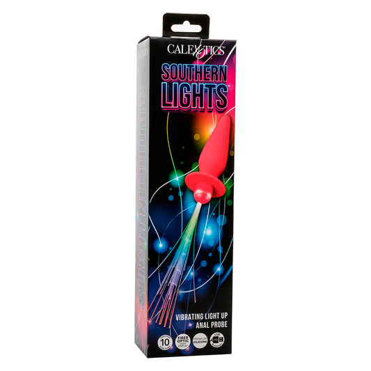 CALEXOTICS - SOUTHERN LIGHTS LIGHT UP ILLUMINATED ANAL PLUGS 10 VIBRATIONS SILICONE PINK