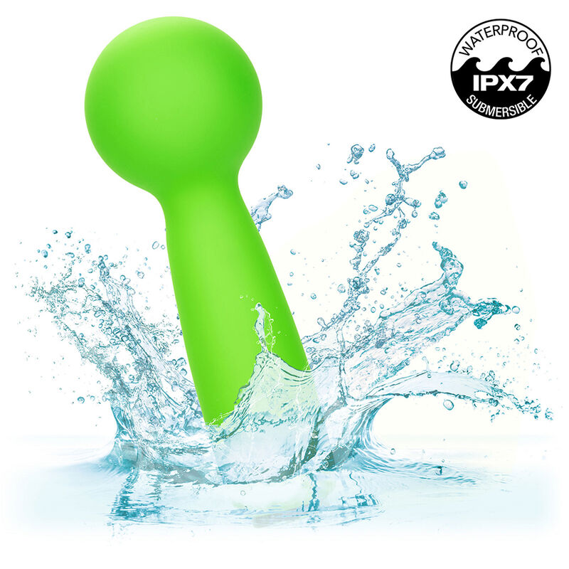 CALEXOTICS - NEON VIBES THE BUBBLY VIBE MINI-MASSAGER 10 VIBRATIONS GREEN
