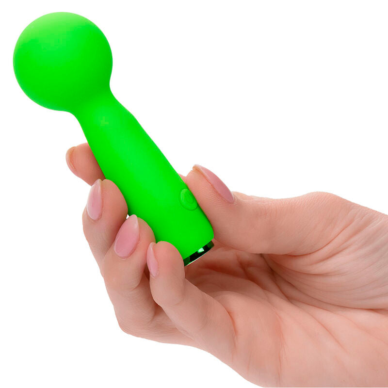CALEXOTICS - NEON VIBES THE BUBBLY VIBE MINI-MASSAGER 10 VIBRATIONS GREEN
