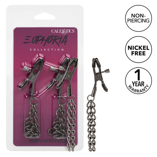 CALEXOTICS - EUPHORIA CHAIN ​​NIPPLE CLIPS 14.5 CM