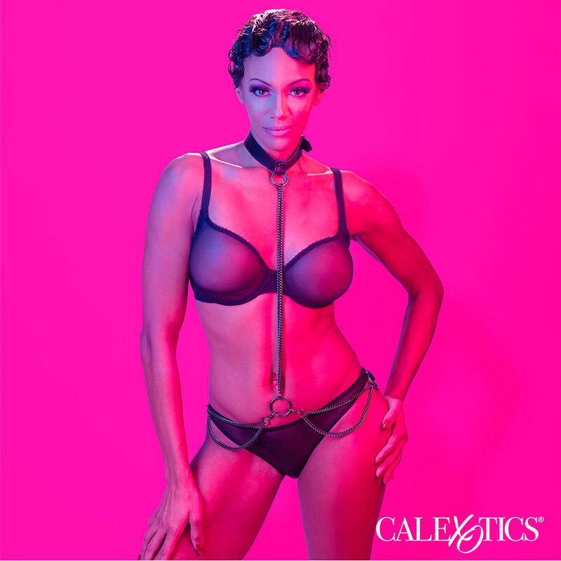 CALEXOTICS - EUPHORIA CHAIN ​​HALTER COLLAR AND LEASH
