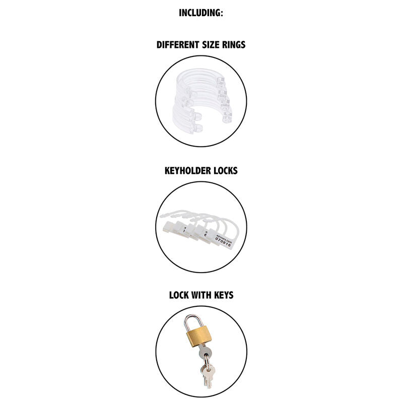 HIDDEN DESIRE - EXTREME CHARITATION HORSE CAGE ACRYLIC ADJUSTABLE CLEAR