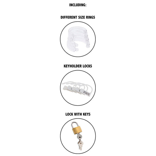 HIDDEN DESIRE - EXTREME CHARITATION HORSE CAGE ACRYLIC ADJUSTABLE CLEAR